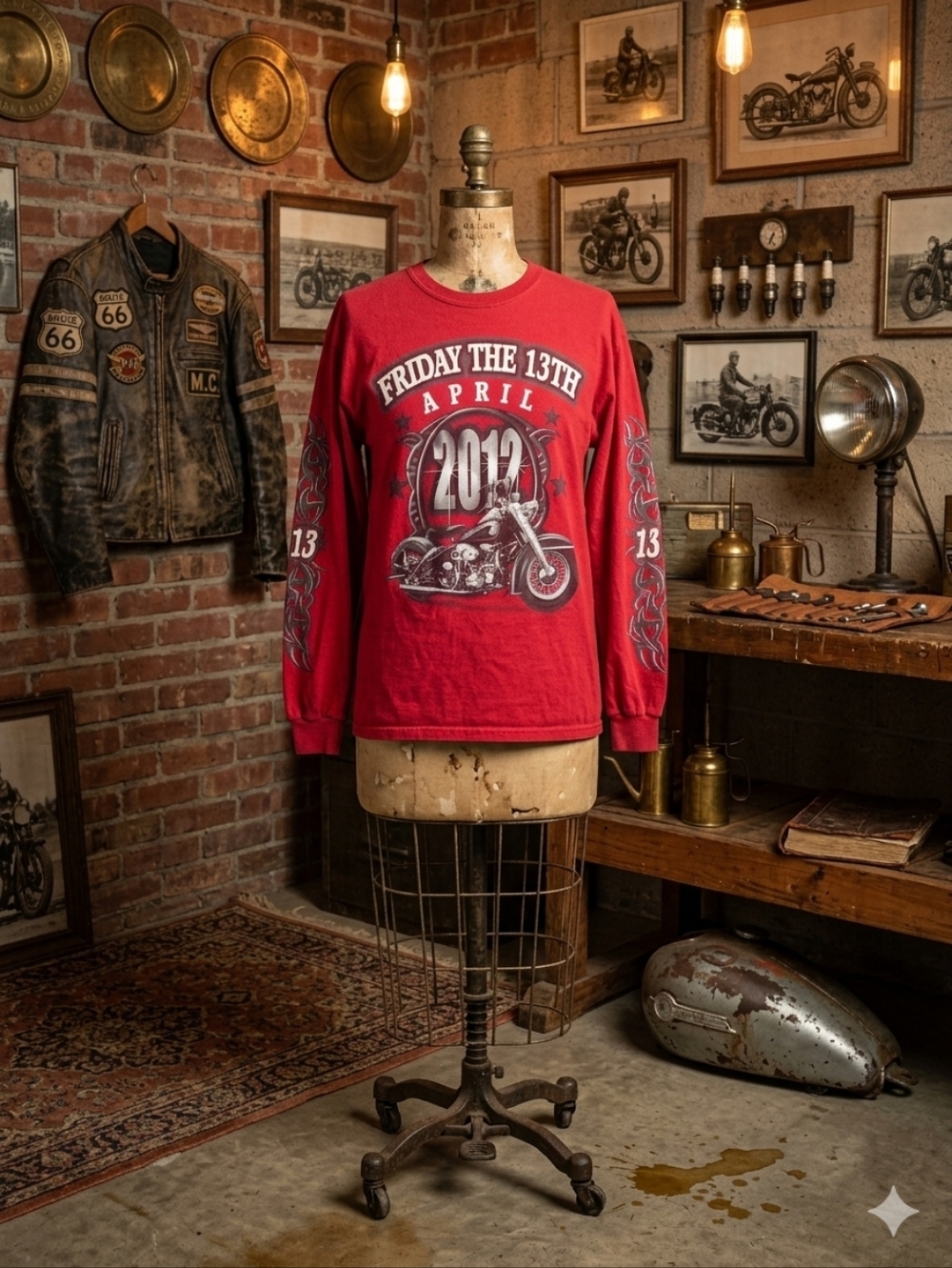 Rare 2012 Port Dover "Friday the 13th" Long Sleeve - Motorcycle Rally